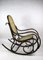 Rocking Chair Vintage Marron par Michael Thonet 1