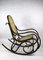 Sedia a dondolo vintage marrone di Michael Thonet, Immagine 1