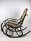 Sedia a dondolo vintage marrone di Michael Thonet, Immagine 8