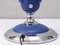 Blue Ceramic and Chromed Metal Table Lamps from PAN Goebel, 1980s, Set of 2 8