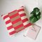 Salmon & Beige Stripes Pillow from Com Raiz 2