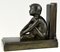 Art Deco Bronze Bookends of Boy and Girl Satyr by Paul Silvestre, 1920s, Set of 2, Image 5