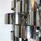 Max Sauze Style Italian Space Age Chrome Ceiling Lamp from Sciolari, 1970s, Image 6