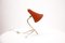 Lampe de Bureau Tripode Mid-Century avec Abat-jour Orange 2