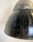 Lámpara colgante vintage esmaltada en negro, años 30, Imagen 7