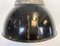 Lampe à Suspension Vintage en Email Noir, 1930s 5