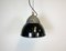 Vintage Black Enameled Hanging Lamp, 1930s 1