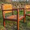 Wood and Straw Lounge Chairs, 1960s, Set of 2, Image 6
