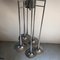 Mid-Century Chromed Steel Ceiling Lamp with 6 Trumpets, Image 7