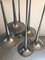 Mid-Century Chromed Steel Ceiling Lamp with 6 Trumpets 10