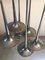 Mid-Century Chromed Steel Ceiling Lamp with 6 Trumpets, Image 10
