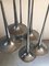 Mid-Century Chromed Steel Ceiling Lamp with 6 Trumpets 9