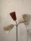 Brass Floor Lamp with 3 Colored Cone Shades, 1950s, Image 6