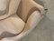 Reupholstered Powder-Colored Armchair, 1950s, Image 3