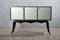 Venetian White Glass & Brass Squared Sideboard, 1950s, Image 5