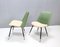 Green and Ivory Side Chairs by Gastone Rinaldi for Rima, 1950s, Set of 2, Image 3