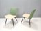 Green and Ivory Side Chairs by Gastone Rinaldi for Rima, 1950s, Set of 2 1