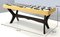 Black, White and Yellow Bench from Dedar, 1950s 8