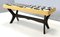 Black, White and Yellow Bench from Dedar, 1950s 4