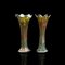 English Decorative Flower Vases, 1930s, Set of 2 2