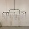 Mid-Century Painted Metal Tubes Ceiling Lamp with 8 Lights 8