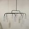 Mid-Century Painted Metal Tubes Ceiling Lamp with 8 Lights 1