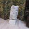 Kubistische Skulptur eines Mannskopfs aus geschnitztem Stein von Mihai Vatamanu, 1960er 7