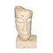 Cubist Carved Stone Sculpture of Man's Head by Mihai Vatamanu, 1960s 1