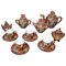 Japanese Geisha Lithophane Porcelain Tea Set from Satsuma, 1960s, Set of 13, Image 1