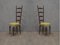Italian High Back Chiavari Chairs, 1950s, Set of 2 1