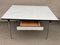 White-Grey Formica Dining Table, 1950s 2