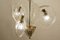 3-Armige Murano Glas Deckenlampe von Ercole Barovier für Barovier & Toso, 1940er 3