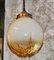 Gold Murano Glass Ceiling Lamp, 1960s 2