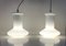 Weiße Deckenlampen aus Opalglas von Holmegaard, 1970er, 2er Set 2