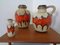 Large Fat Lava Ceramic Vases from Scheurich, 1970s, Set of 3 2