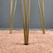 German Side Table with Brass Hairpin Legs & Mosaic Top, 1950s 3