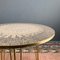 German Side Table with Brass Hairpin Legs & Mosaic Top, 1950s 5