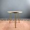 German Side Table with Brass Hairpin Legs & Mosaic Top, 1950s, Image 1