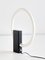 Lámpara de mesa minimalista redonda con base de acero negro de Aldo Van den Nieuwelaar, años 70, Imagen 9
