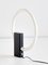 Minimalist Circular Tube Table Lamp with Black Steel Base in the style of Aldo Van den Nieuwelaar, 1970s, Image 9