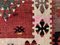 Small Turkish Red, Beige & Black Wool Kilim Carpet, 1950s 5