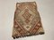 Small Turkish Brown & Beige Wool Kilim Carpet, 1950s, Image 1