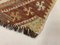 Small Turkish Brown & Beige Wool Kilim Carpet, 1950s, Image 7