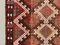 Kleiner türkischer Kelim Teppich aus roter, brauner & goldener Wolle, 1950er 5
