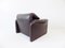 Brown Leather Lounge Chair by Vico Magistretti for Cassina, 1970s 11