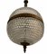 Bronze and Glass Ceiling Lamp, 1950s, Image 3