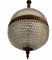 Lampada da soffitto in bronzo e vetro, anni '50, Immagine 3