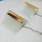 Glass & Metal Metalarte Sconces, 1970s, Set of 2 3