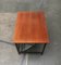 Mid-Century Teak Side Table with Magazine Holder 10