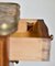 Esstisch aus Nussholz & vergoldetem Metall mit Marmorplatte & 3 kleinen Schubladen im Louis XV Stil 6